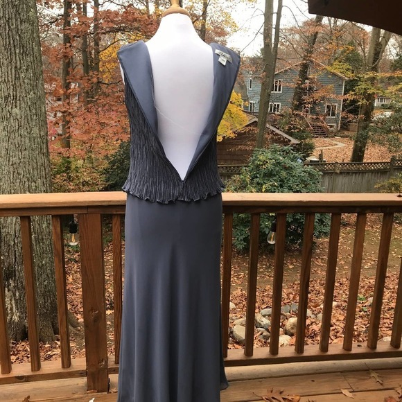 Patra Grey Sequin Gown -Size 6 - Picture 9 of 15